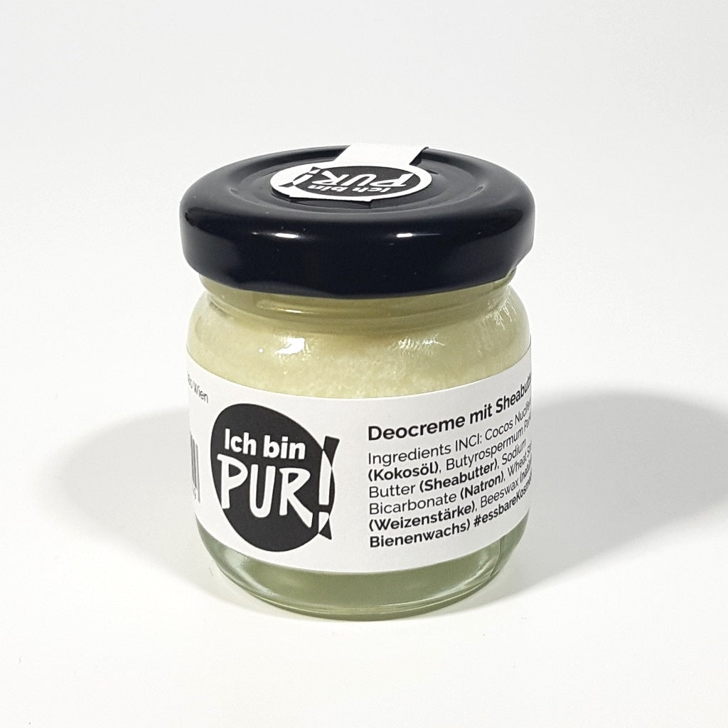 Deocreme mit Sheabutter, 40ml IchbinPUR Deocreme mit Sheabutter, 40ml IchbinPUR